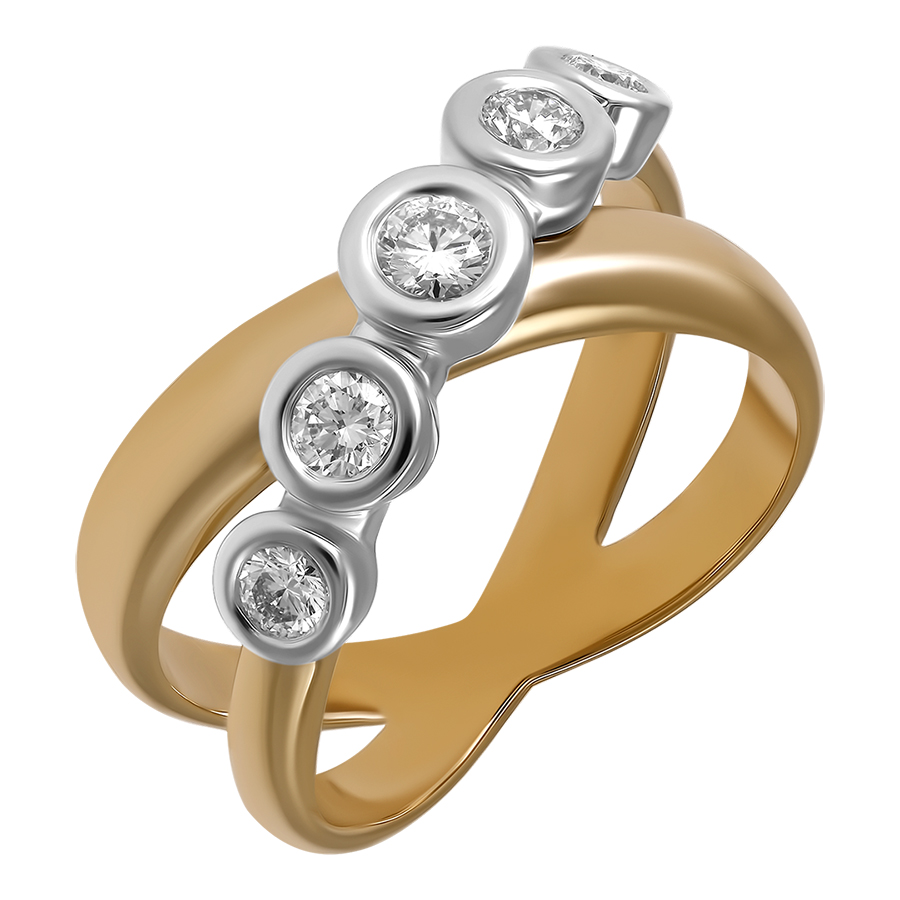 Кольцо, золото, бриллиант, 83144